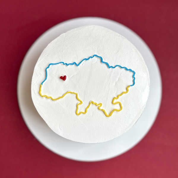 Бенто торт із мапою України